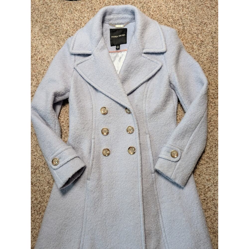 IVANKA TRUMP Double Breasted Textured Wool Blend Jacket/Coat, size Women's 6 - Picture 13 of 16